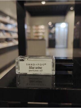SAND + FOG Lilac Wine Perfume Oil - Clear Bottle with Black Cap